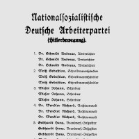 Kandidatenliste NSDAP
