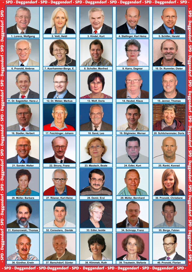 SPD-Stadtratskandidaten 2014